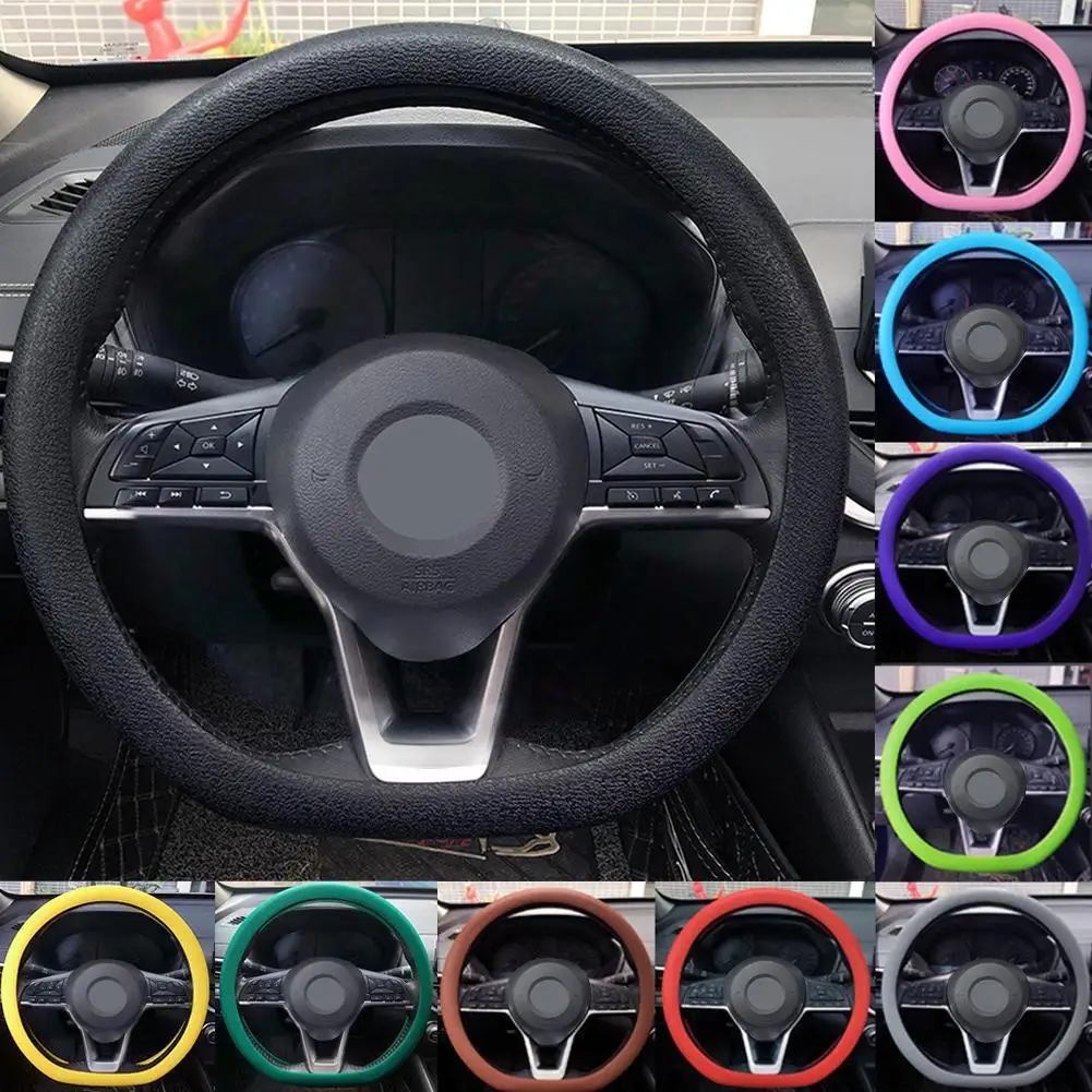 Auto Silikon Lenkrad abdeckung Herren und Damen Sommer mode schweiß – Bild 3