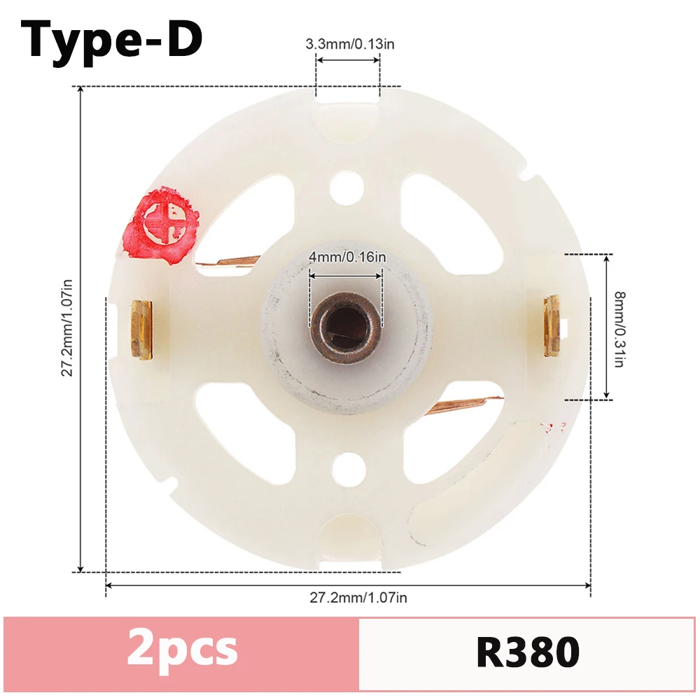 RS550 RS380 RS775 DC Motor Kohlebürstenhalter (2 Stück) – Bild 5