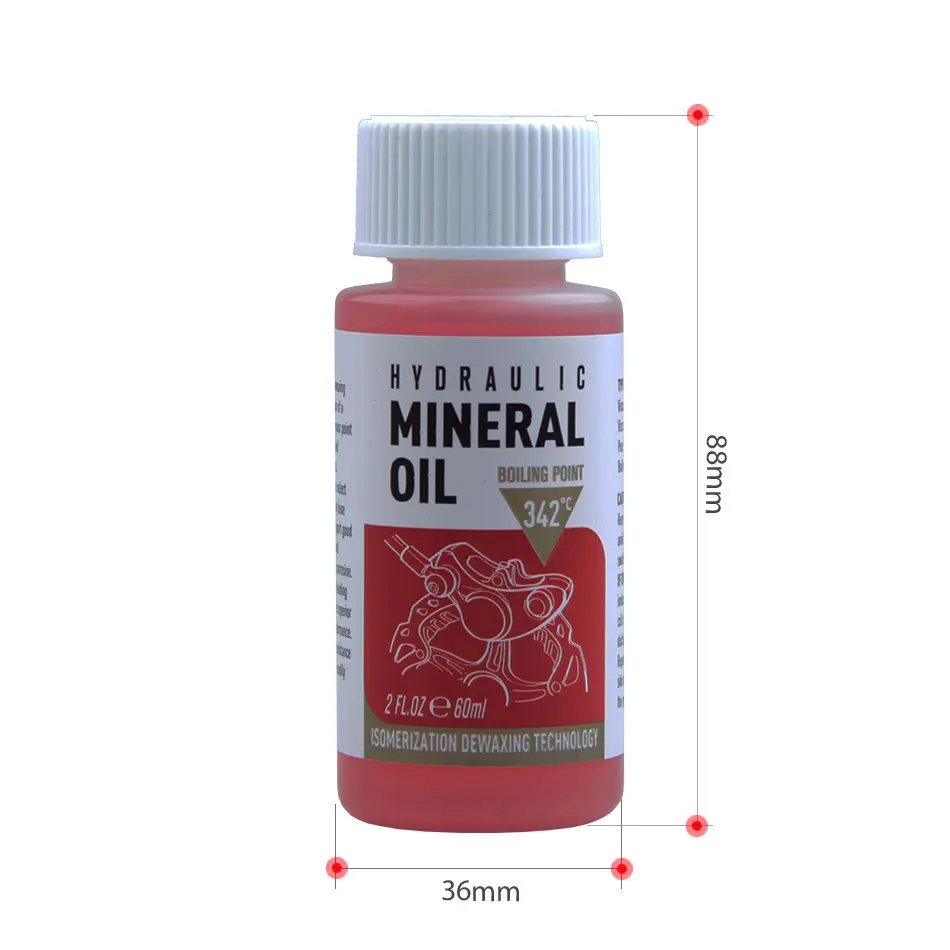 Hochleistungs-Mineralöl für Fahrradbremsen - 60 ml/2 oz - ideal für hydraulische Bremssysteme von Shimano