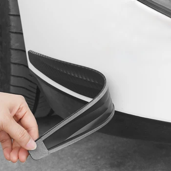 Kohlefaser-Auto-Antikollisionsstreifen, Antikollisionsstreifen für vordere und hintere Stoßstange (2 Stück)