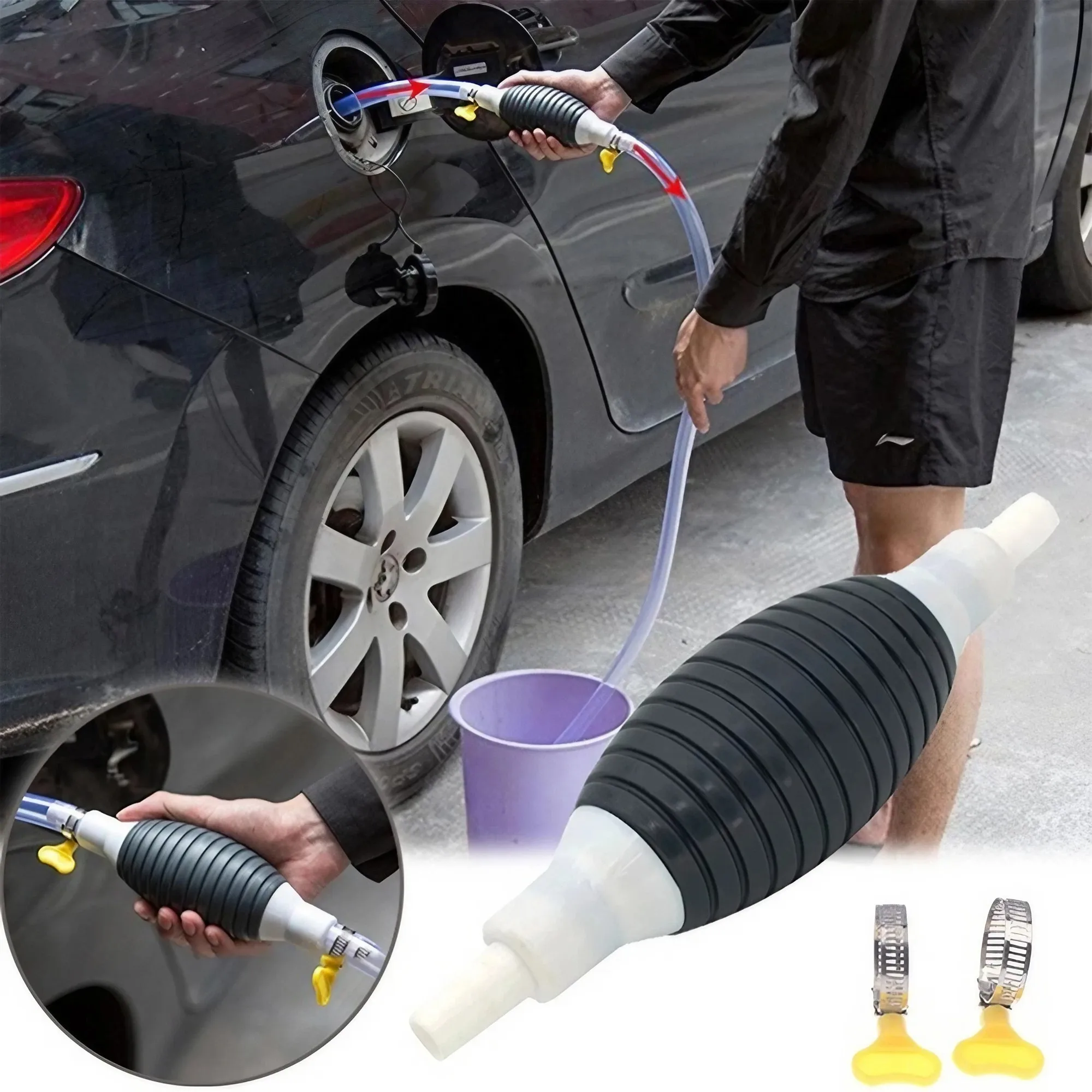 Auto Kraftstoff Gas Hand Primer Manuelle Pumpe Kraftstoffleitung Pumpe – Bild 5