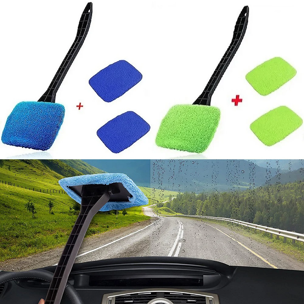 Auto Windschutzscheibe Reinigung Pinsel Kit Auto Fenster Wischer Hause Glas Anti-beschlag Staub Handtuch