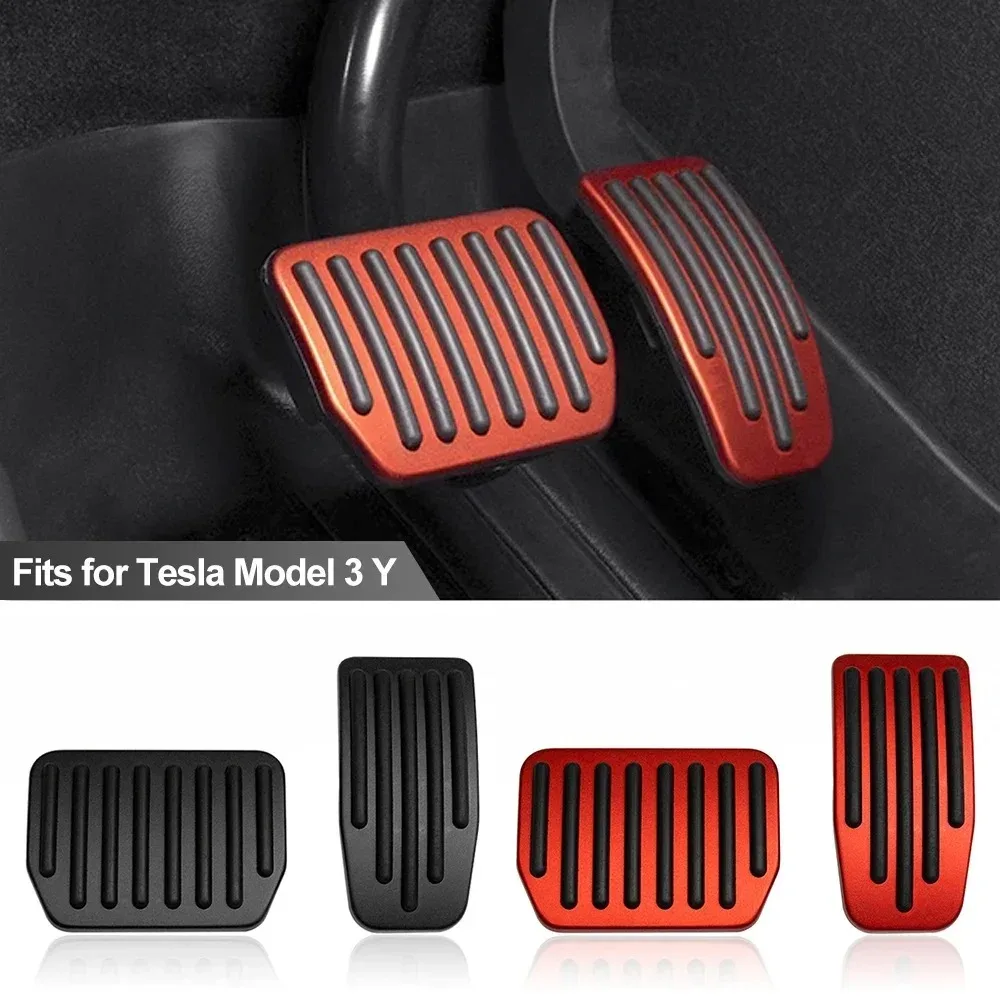 Tesla Modell Y 3 Highland Upgrade Fußpedal Pads Abdeckung Rutschfeste – Bild 2