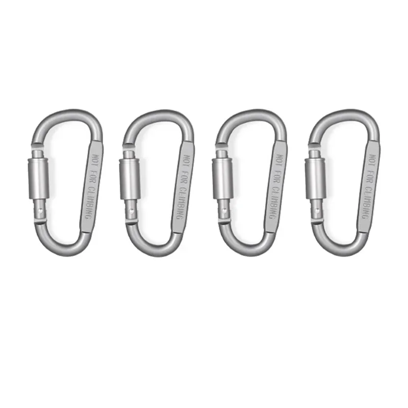 Karabiner Set Für Schlüssel Camping Überleben EDC Outdoor Schlüsselbund Clip Legierung Aluminium Taktische