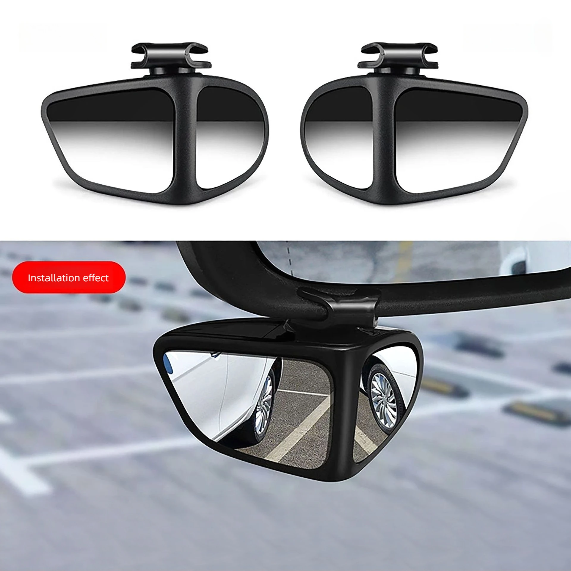 Auto-Rückspiegel Toter-Winkel-Spiegel Vorder- und Hinterräder 360° ° Einstellbarer