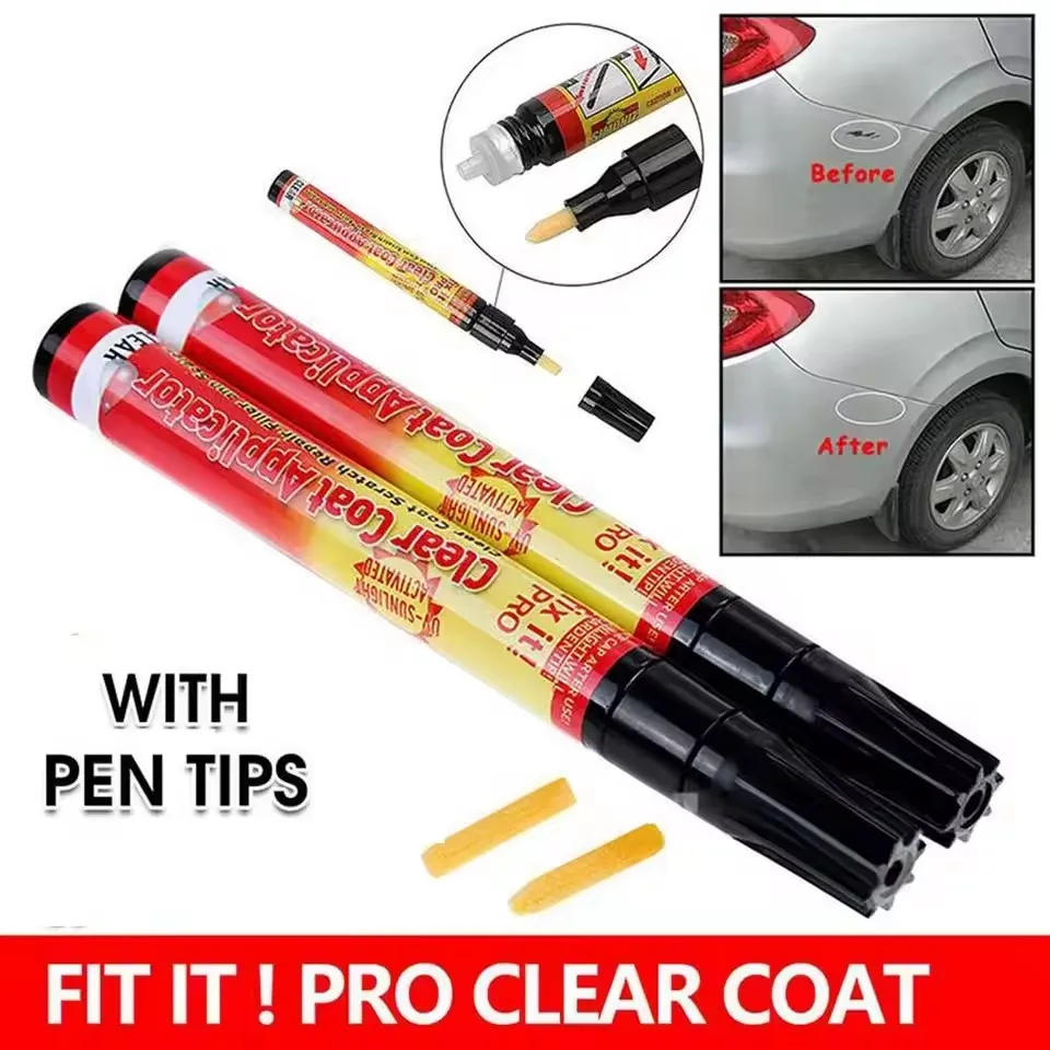 Autolack Stift Kratzer Reparatur Körper Tür Farbe Klar Mantel Auto Waschen Styling Reparatur auto (2 Stück)