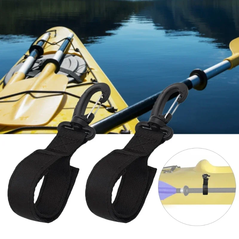 2er-Pack Kajak-Paddelhalter Gurtband-Clip für SUP-Board-Schlauchboot – Bild 2
