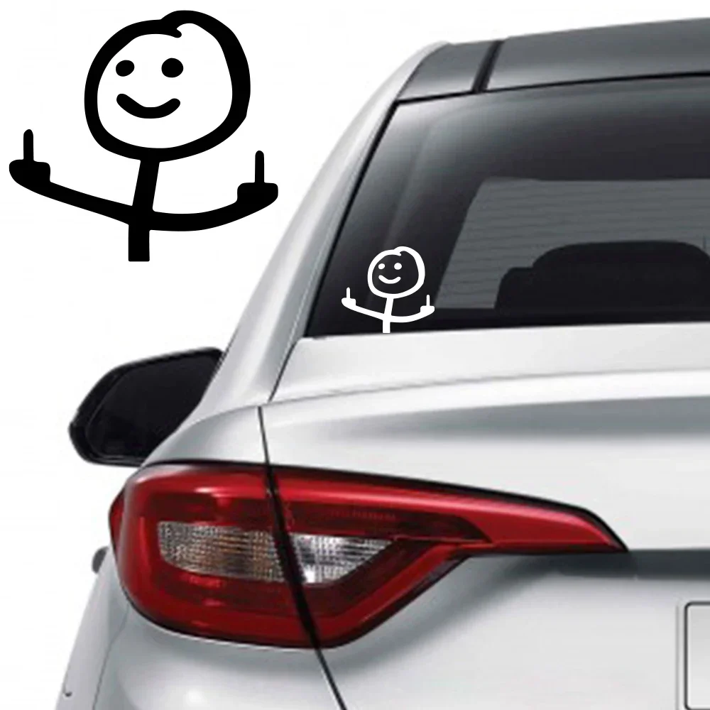 Kreative fk lustige Aufkleber Mittelfinger Styling wasserdichte Abziehbilder Autos LKW Fenster Windschutz