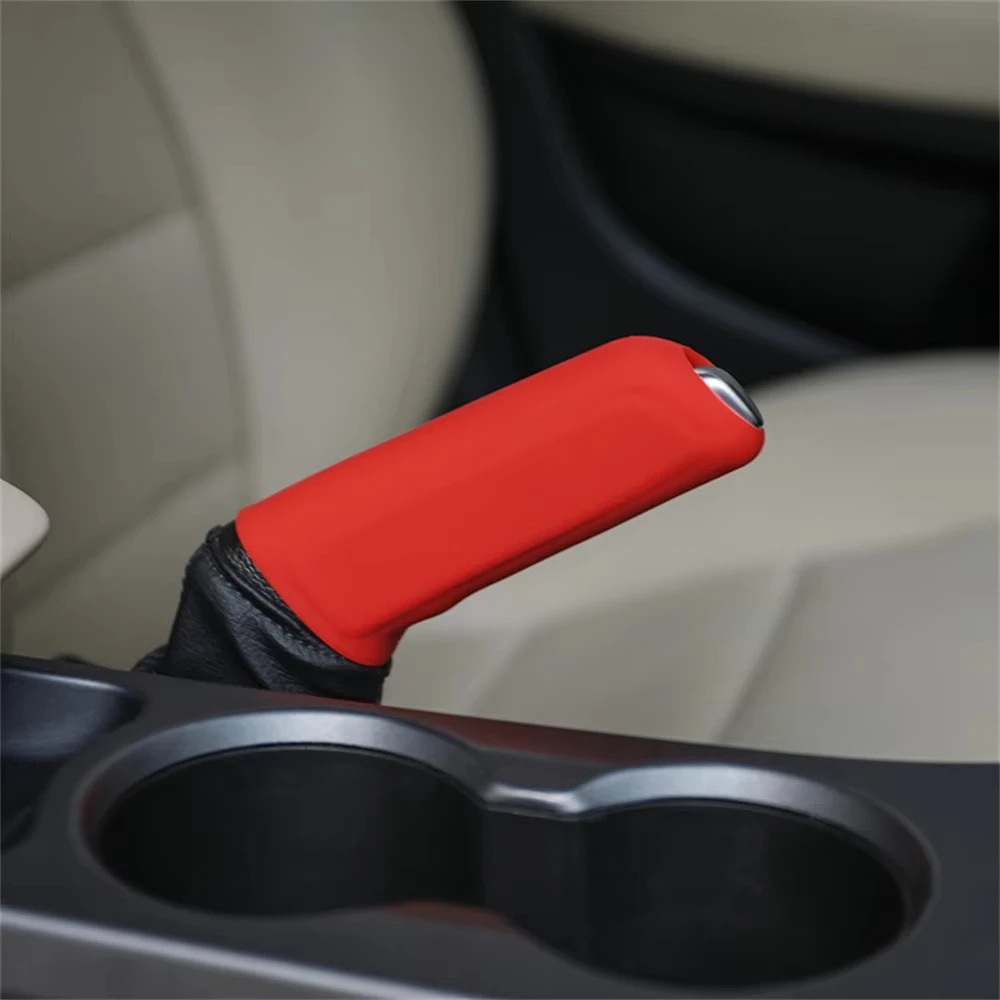 Auto Schaltknauf Abdeckung Handbremse Silikon Non Slip Grip Griff Fall – Bild 6
