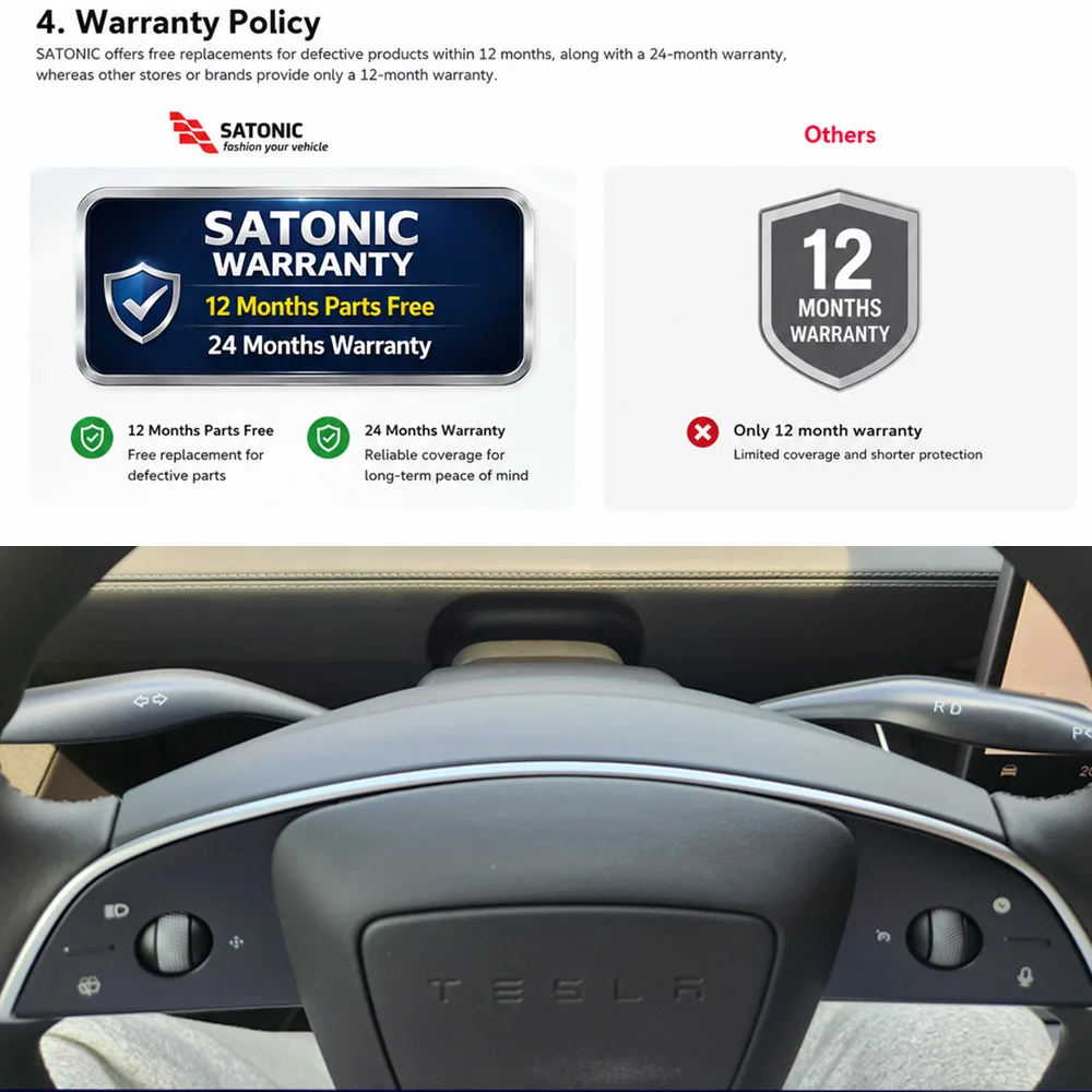 SATONIC V3 Schalthebel für Tesla Neues Model Y Juniper YL OEM-Stil – Bild 4