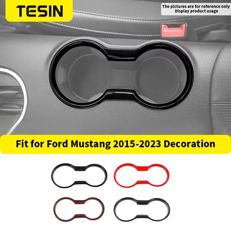 Auto Front Wasser Tasse Halter Dekoration Abdeckung Trim Rahmen für Ford Mustang 2015 2016 2017 2018 2019 2020