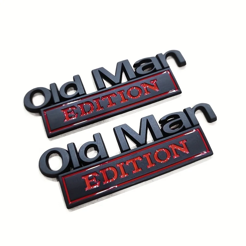 Old Man Edition 3D-Emblem-Aufkleber, Abzeichen, Kotflügel, lustige – Bild 5