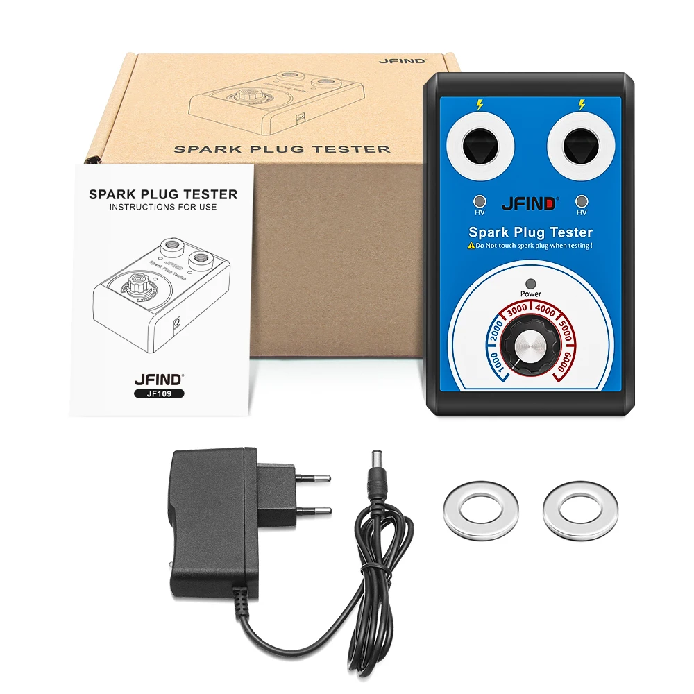 Zündkerzentester Doppelloch-Diagnosetool Auto 12V Zündprüfer 0-6000 – Bild 6