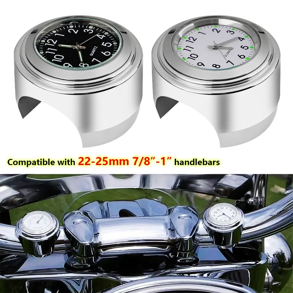 22-25MM Motorrad Uhr Thermometer Temp Gauge Wasserdichte Motorrad – Bild 2