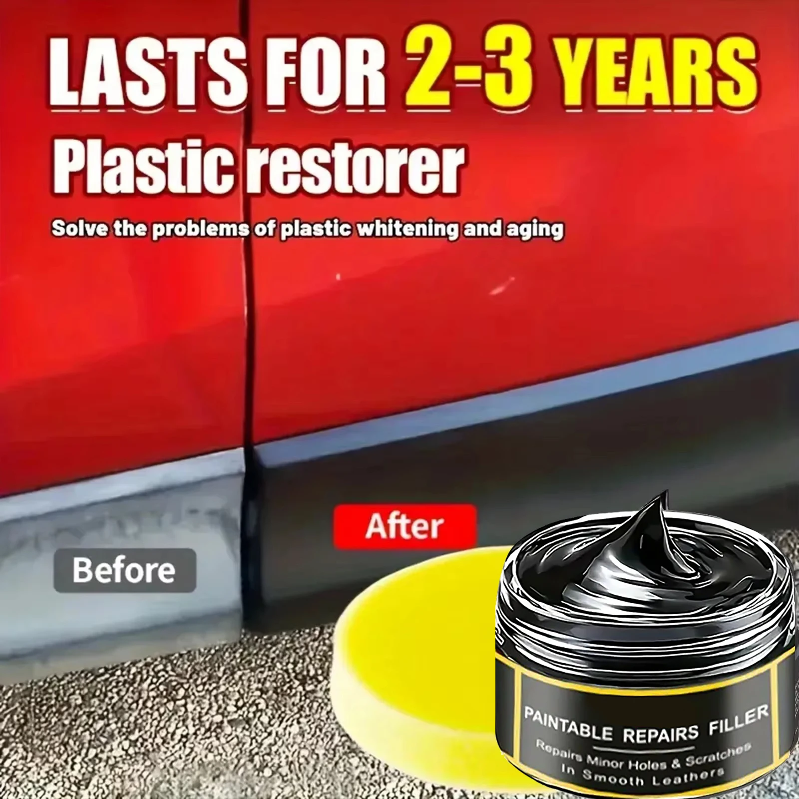 Auto Innen Kunststoff Leder Kratzer Reparatur Paste Automotive – Bild 2