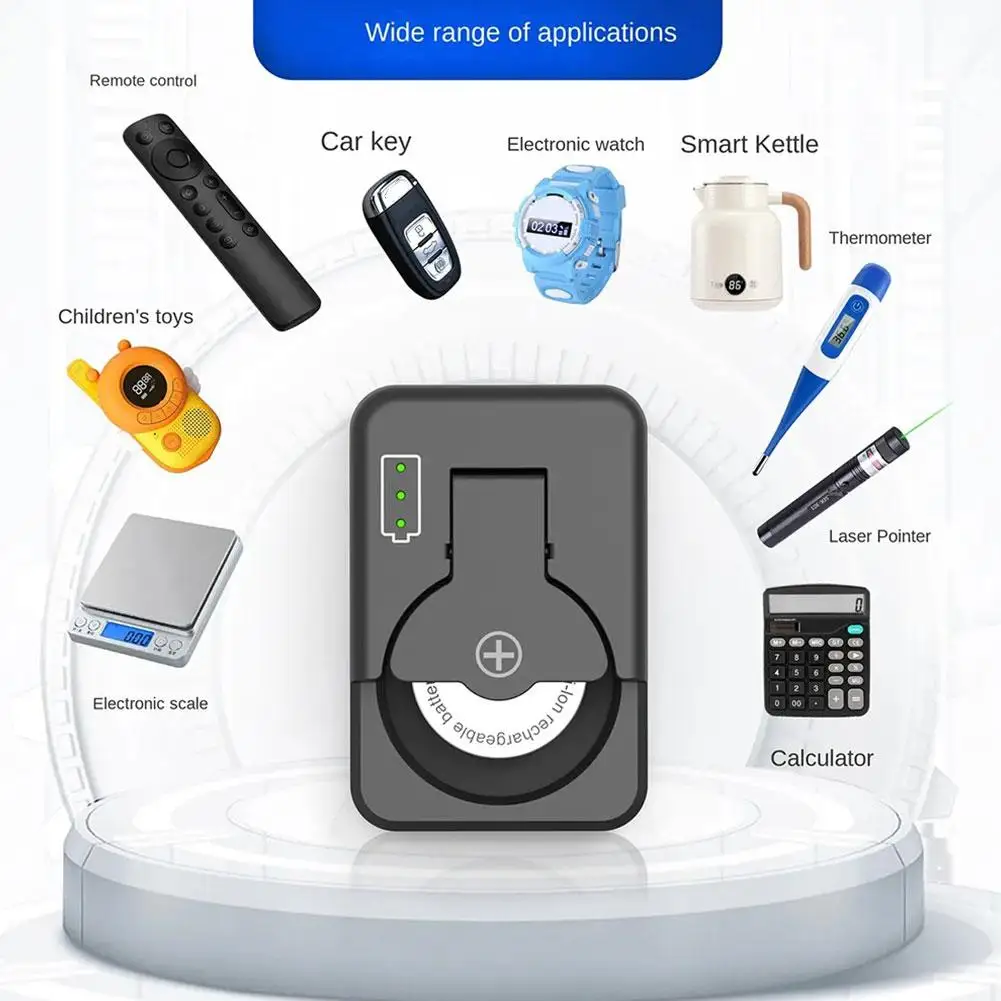 Tragbares Knopfbatterieladegerät, universelles – Bild 5