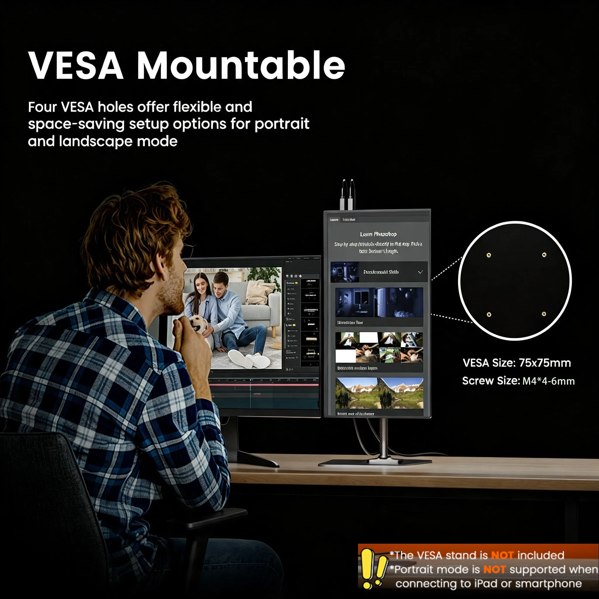 144Hz 16 Zoll tragbarer Monitor FHD IPS Bildschirm 1200P HDR 16:10 – Bild 6