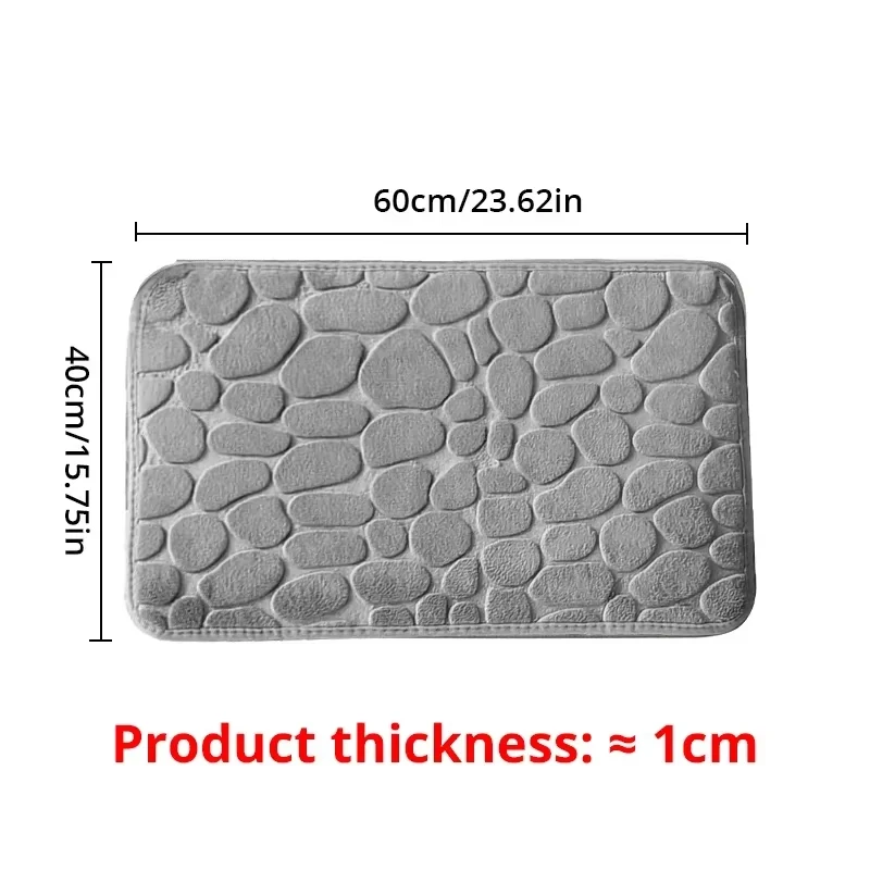 Memory Foam Geprägte Samt Teppich Badezimmer Wohnzimmer Nicht-Slip – Bild 5