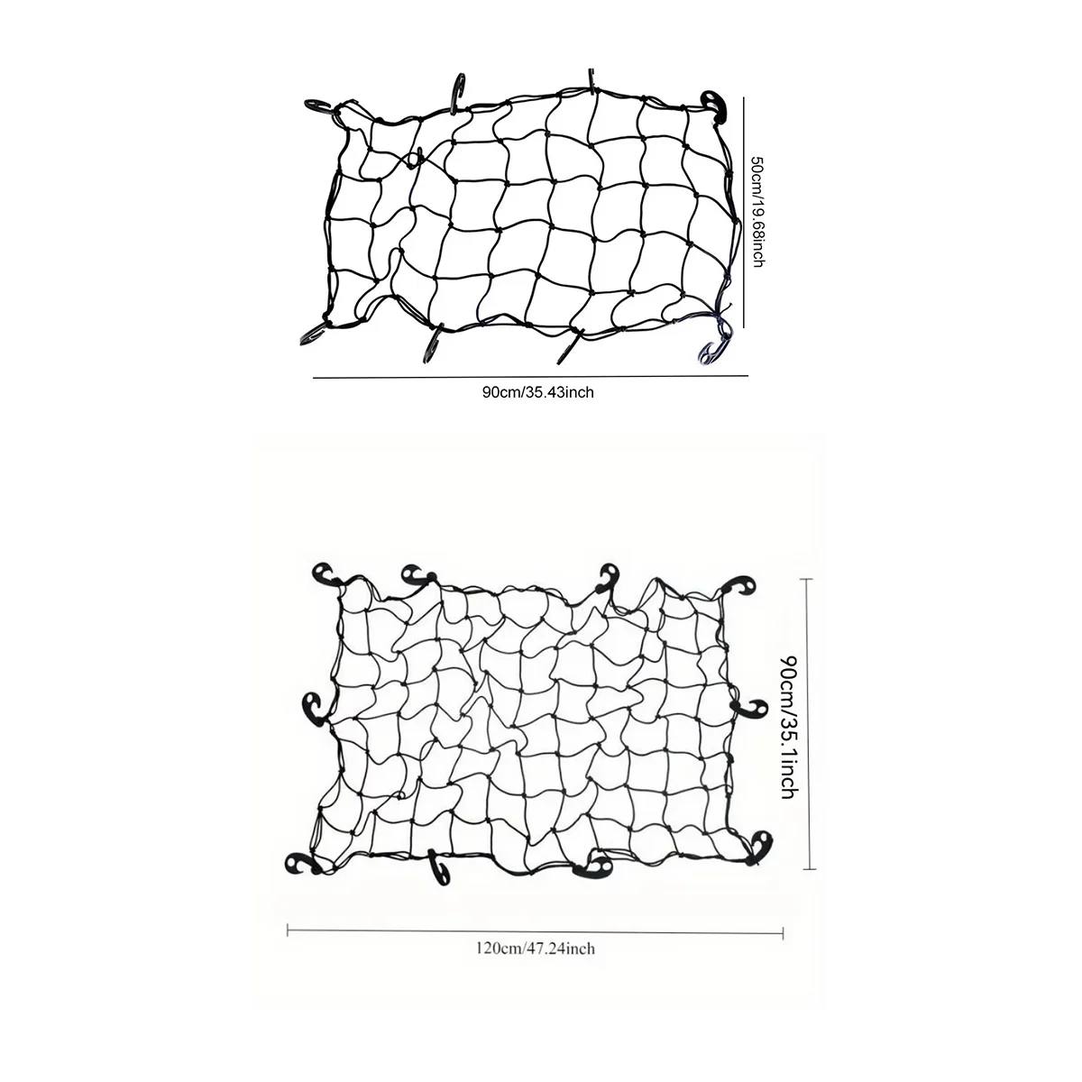 Auto-Dachgepäcknetz (Neues Design) - 120x90cm /50x90cm Seilnetz – Bild 2