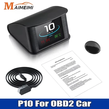 P10 OBD2 HUD Auto Head-up Display TFT LCD Digital Tacho Auto Bordcomputer Mit Kraftstoff Verbrauch Wasser
