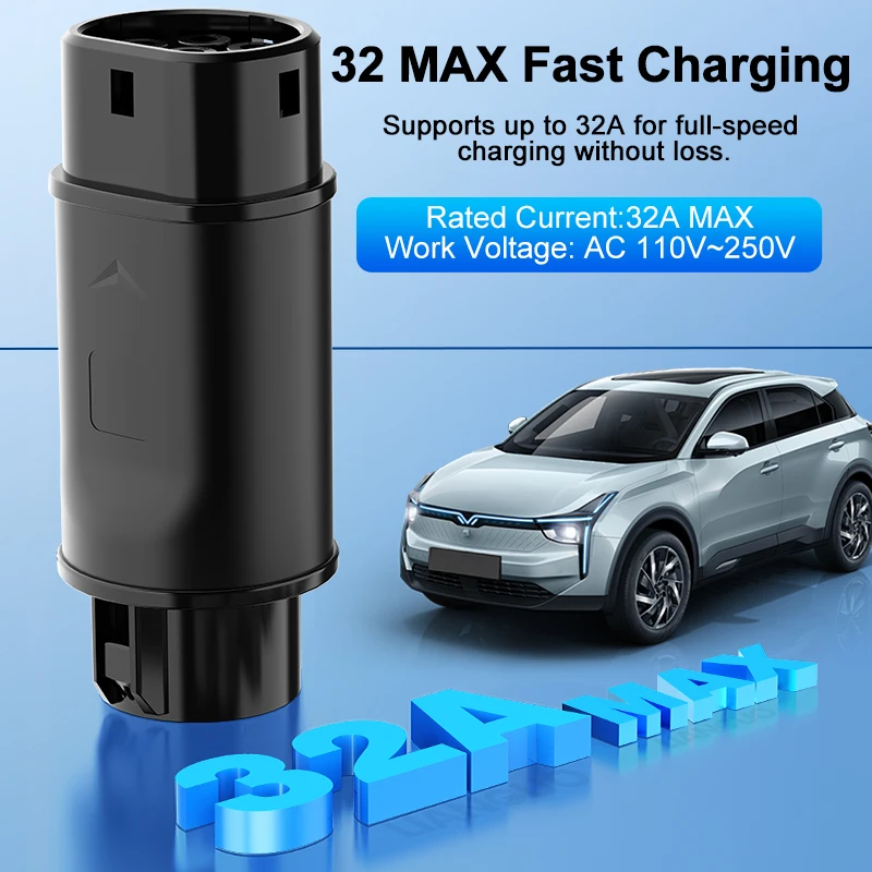 Typ1 auf Typ2 EV-Auto-Adapter, Ladeanschluss für Elektrofahrzeuge, 32 – Bild 2