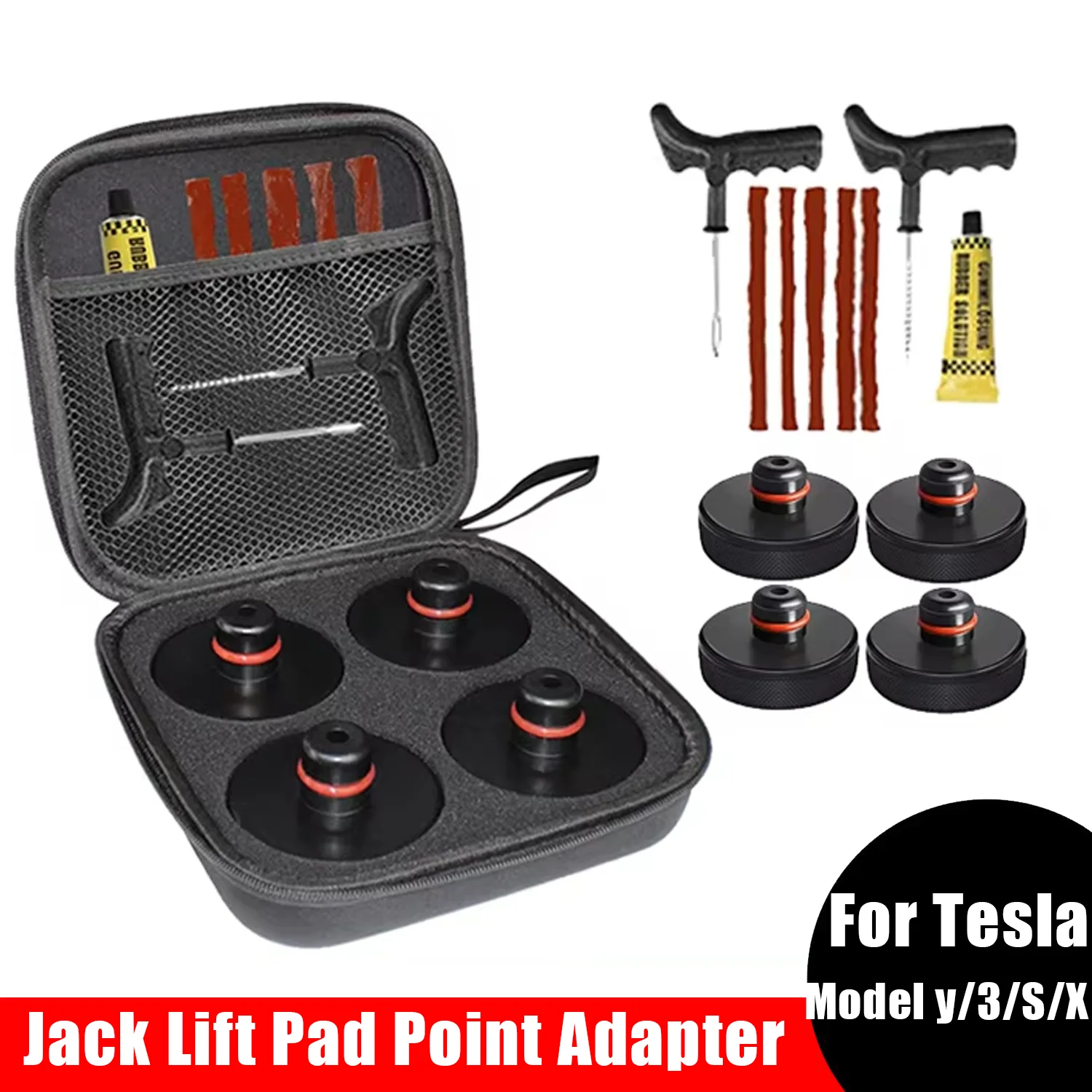 Tesla Gummi Hebe Jack Pad Adapter Werkzeug für Tesla Modell 3/Y/S/X 2017-2024 Zubehör Reifen Reparatur