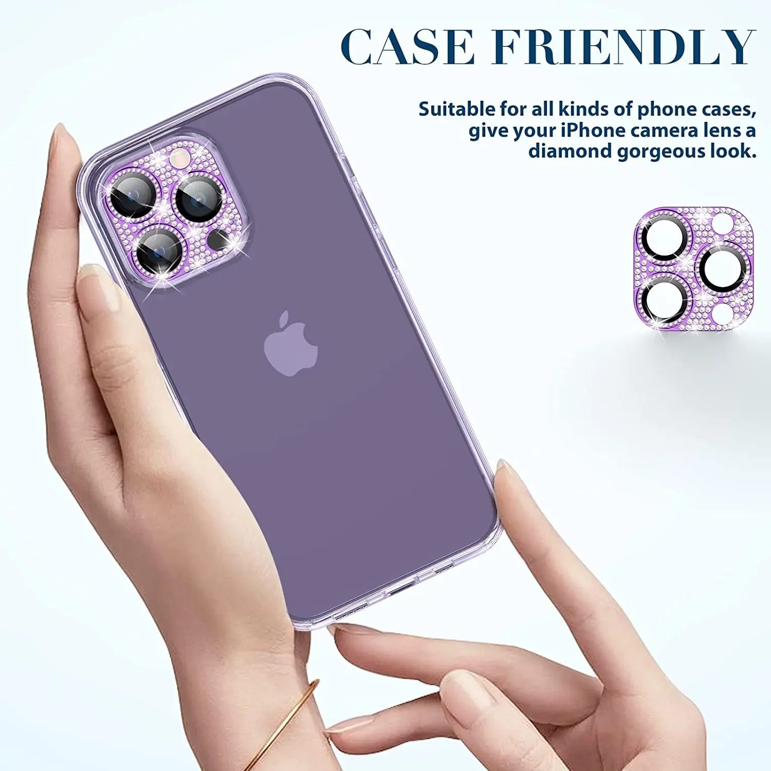 Diamant-Kamera-Objektivschutz für iPhone 16 13 12 11 Pro Max – Bild 5
