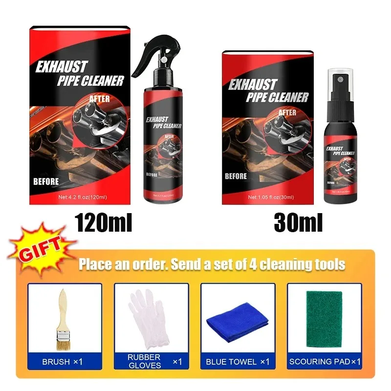 30/120 ml Auto Motorrad Auspuffrohr Reiniger Auto Rost Entferner – Bild 6