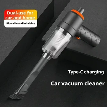 Kabelloser Handstaubsauger für Zuhause & Auto 2-in-1 Blas- und Saugfunktion USB-Aufladbar Klein und Tragbar
