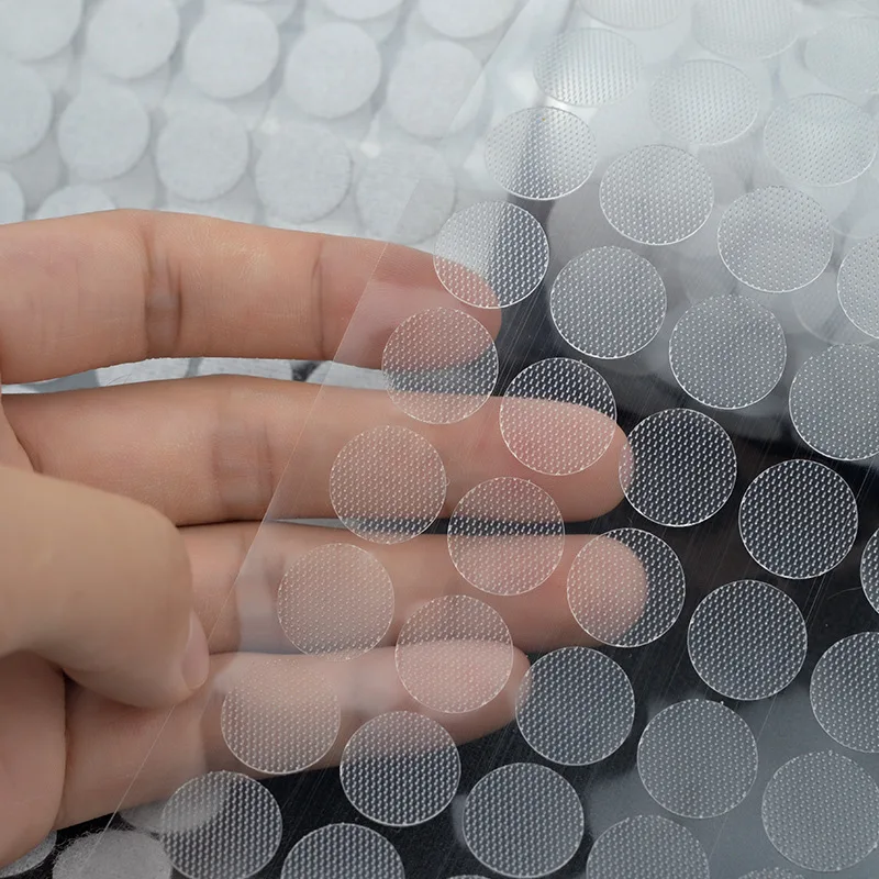 99 Paar 10/15/20 mm transparente, klebrige Punkte, selbstklebendes – Bild 5
