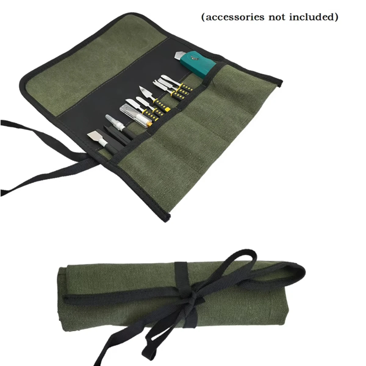Mehrere Taschen Mehrzweck Roll-Up Werkzeug Tasche Oxford Tuch Schraubenschlüssel Tasche Schraubendreher Bohrer