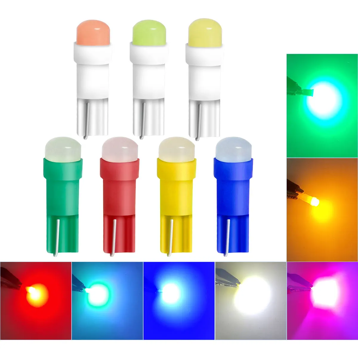 T5 Led-leuchten W 1,2 W W3W LED Auto Innen Licht Auto Seite (10 Stück) – Bild 5