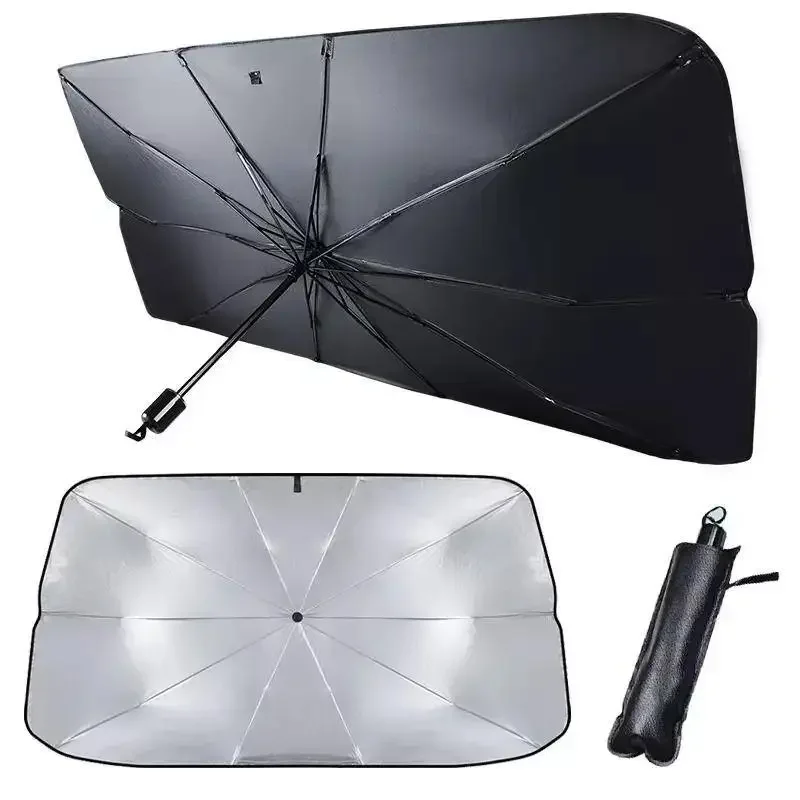 Auto-Windschutzscheiben-Sonnenschutz, faltbarer Regenschirm/Abdeckung – Bild 5