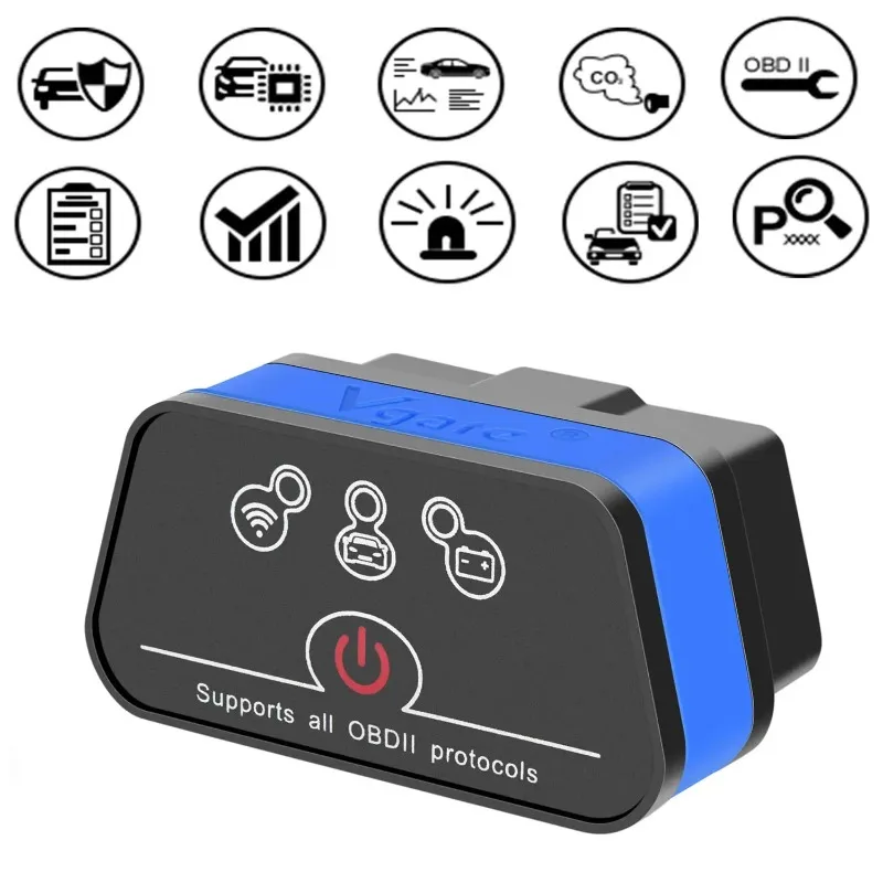 OBD2 Bluetooth Auto-Diagnosegerät ELM327 V2.2 für iOS/Android OBD 2 – Bild 2