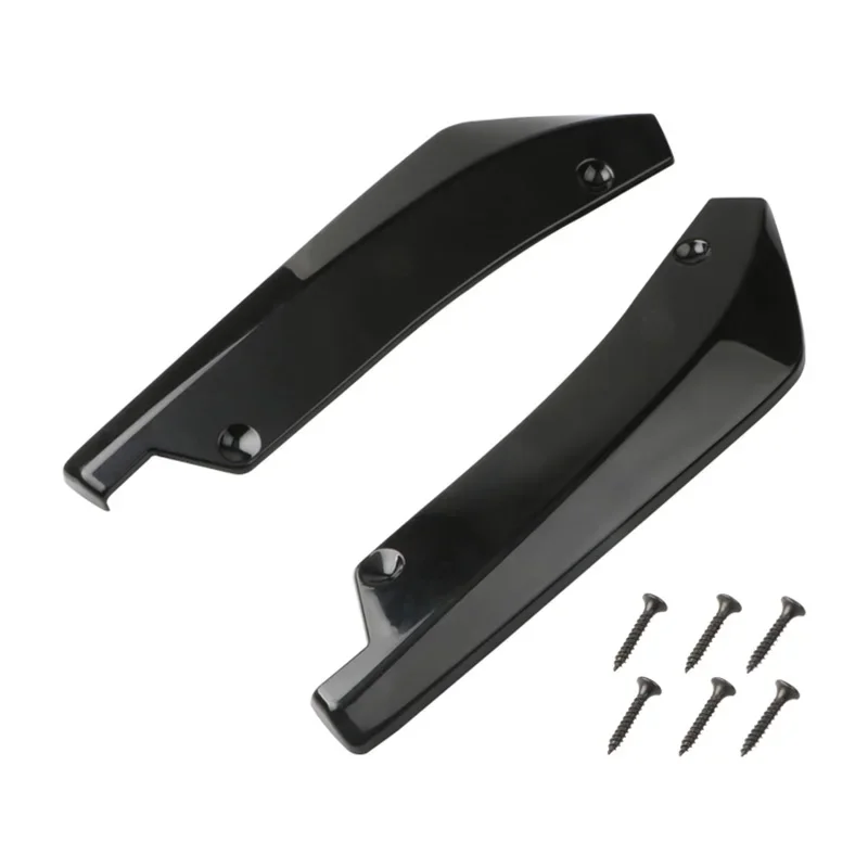 Universal Auto Hinten Lip Diffusor Splitter Spoiler Scratch Protector Schwarz Carbon Fiber Hinten (2 Stück)
