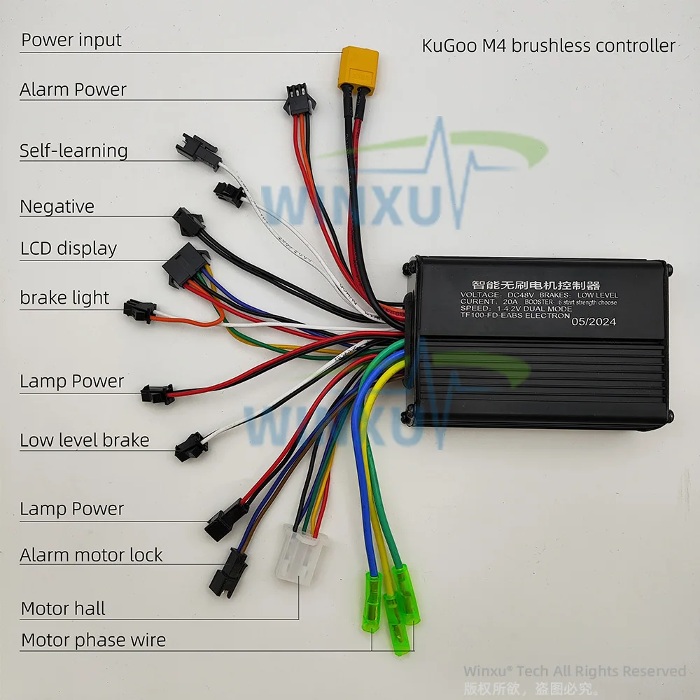 36V 48V 500W 20A E-Scooter Bürstenloser Motor Universal Controller – Bild 6