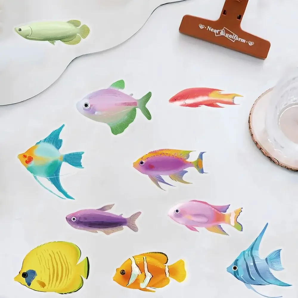 Wasserdichte Fisch Transparente Aufkleber Kunst DIY Laptop (50 Stück) – Bild 4