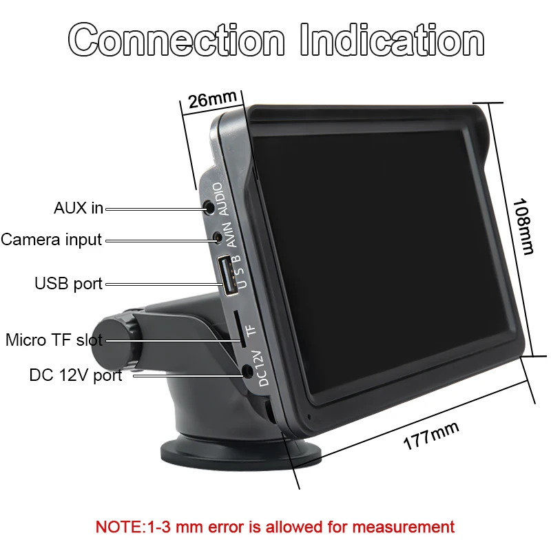 Hippcron 7 Zoll Autoradio Multimedia Videoplayer Drahtloses Carplay – Bild 6