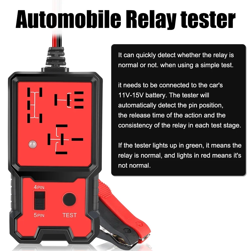 Auto Relais Tester Spannung Tester Universal 12V Auto Batterie Checker – Bild 2