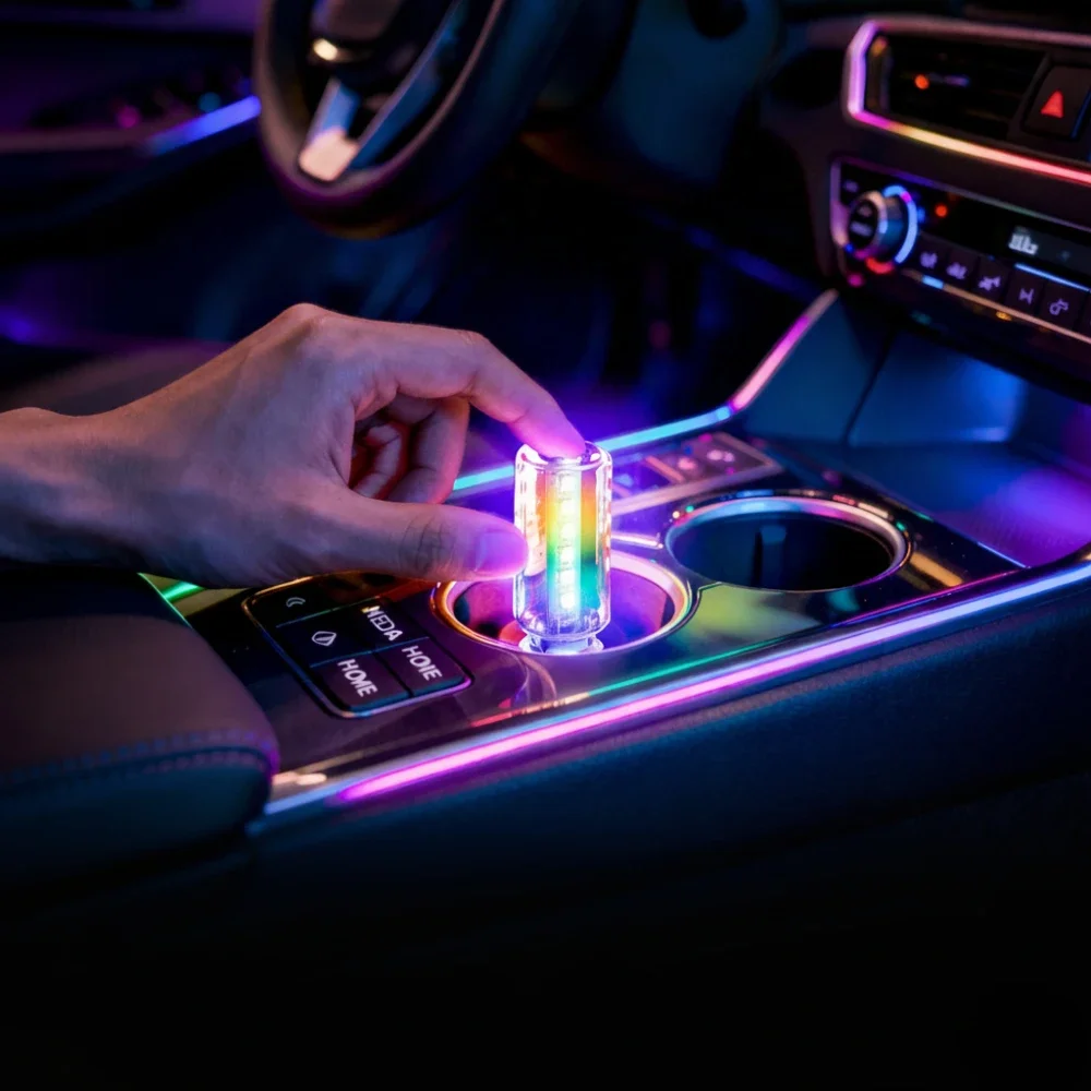 RGB-LED-Umgebungslicht, 13 Modi, Plug-and-Play, USB, Auto-Innenraum, Zubehör, Dekor, Geschenkidee