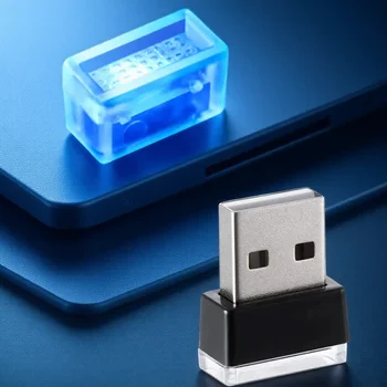USB Auto Umgebungs LED Licht Tragbare Nacht Dekor Multi-verwenden Atmosphäre Lampe Keine Änderung Erforderlich