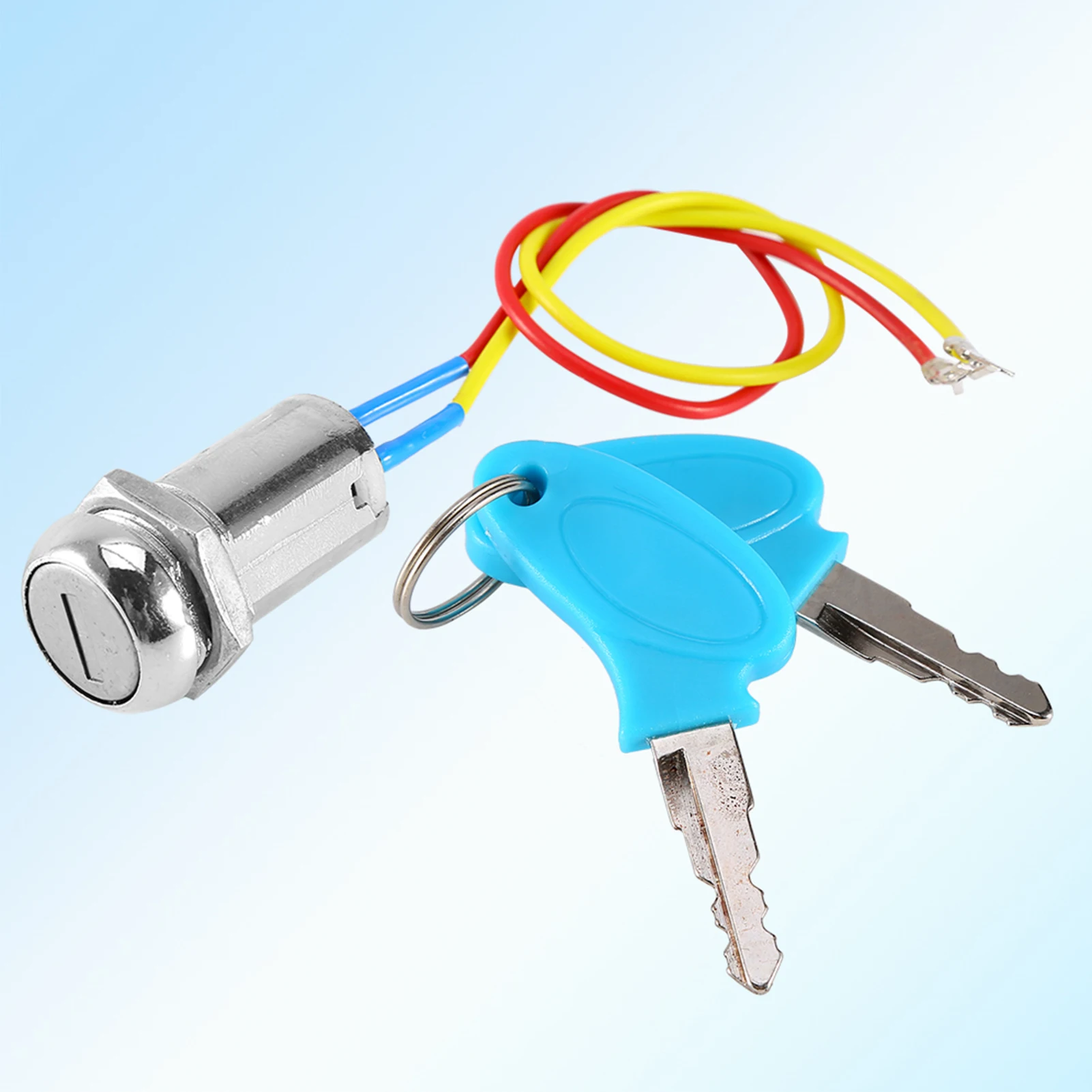2-Draht-Schlüssel-Zündschalter, Schließtasten, Schloss für Elektroroller, ATV, Moped, Kart, Zündschalter