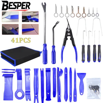 Auto Trim Removal Tool 41/11/5Pcs Trim Puller Tool Kit Hebeln Werkzeuge Set für Trim Clip zangen Verschluss