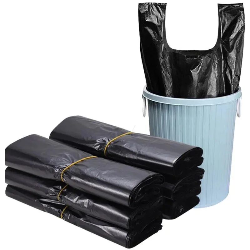 Schwarze Weste Plastiktüte Küche Wohnzimmer Saubere Müll (100 Stück) – Bild 2