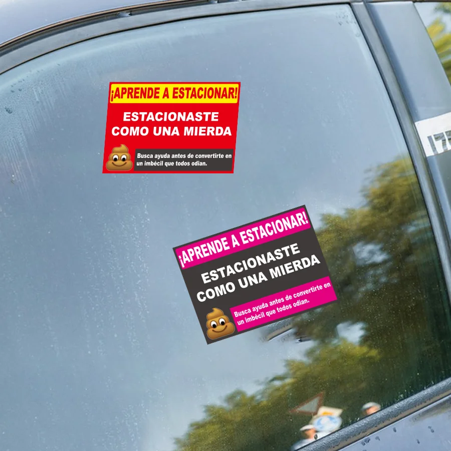 Lustige spanische Parkwarnaufkleber, humorvolle (160 Stück) – Bild 5