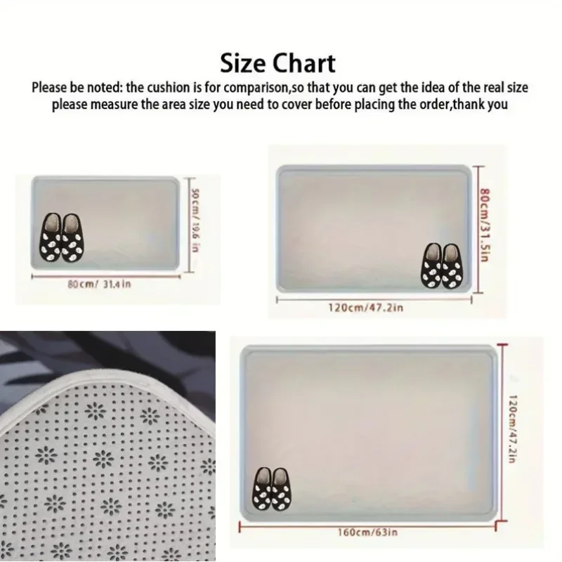 3D Optische Täuschung Katze Runde Loch Tür Matte Täglichen Hause – Bild 4