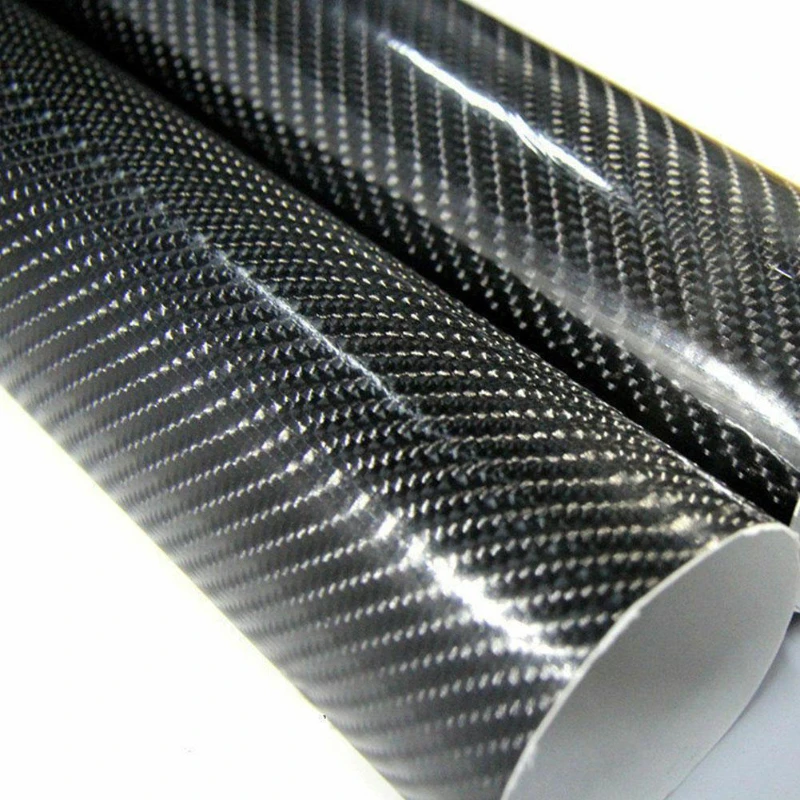 7D Carbon Fiber Vinyl Film Wrapping Vinyl Aufkleber Glänzend Auto Wrap Blatt Rolle Aufkleber Auto Styling Auto
