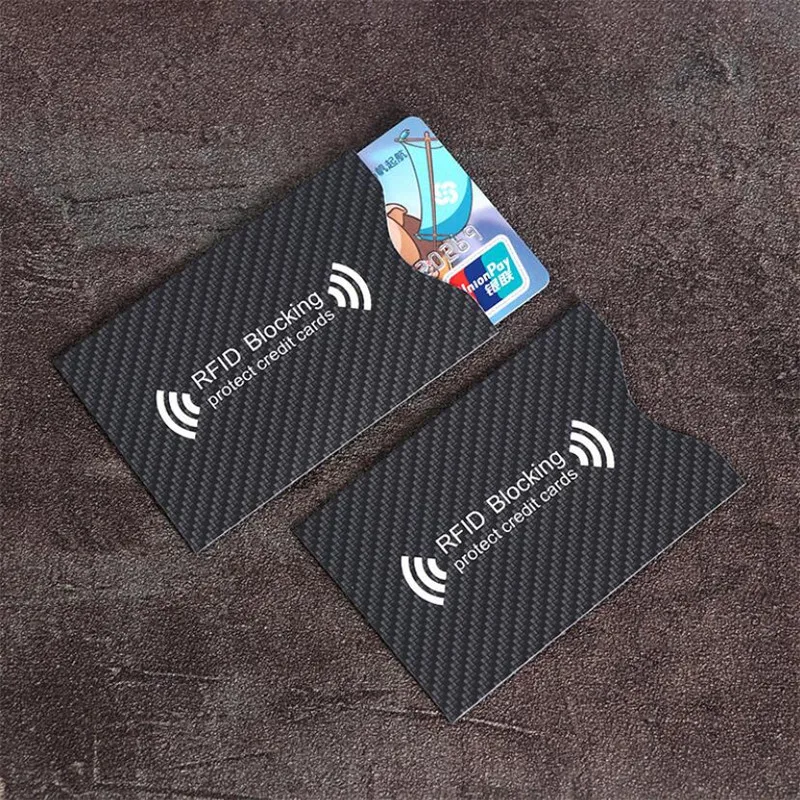 Anti Diebstahl für RFID Kreditkarte Schutz Blockieren Karteninhaber Hülse Haut Fall Abdeckungen (5 Stück)