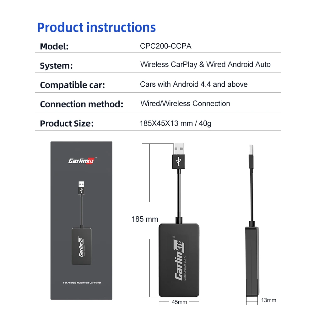 CarlinKit Kabelgebundener oder kabelloser CarPlay-Adapter – Bild 6