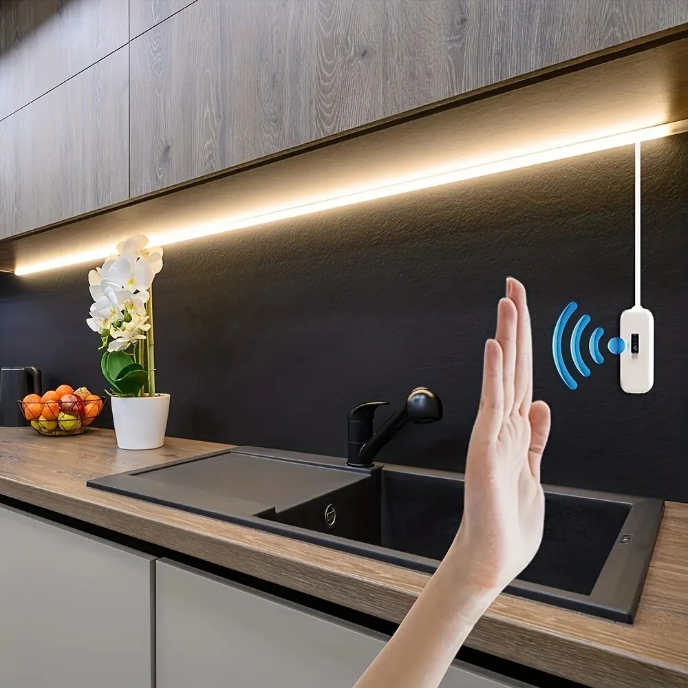 1m DC 5V LED Nacht lampe USB-Bewegungs sensor Dimmen LED-Streifen Lichter Nachtlichter TV Hintergrund